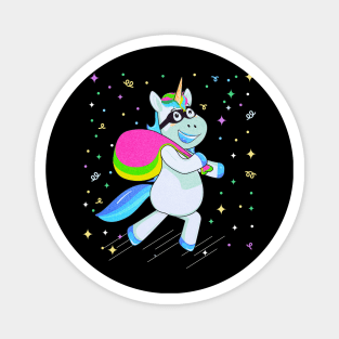 Gangster Unicorn Funny Thief Robber Magnet